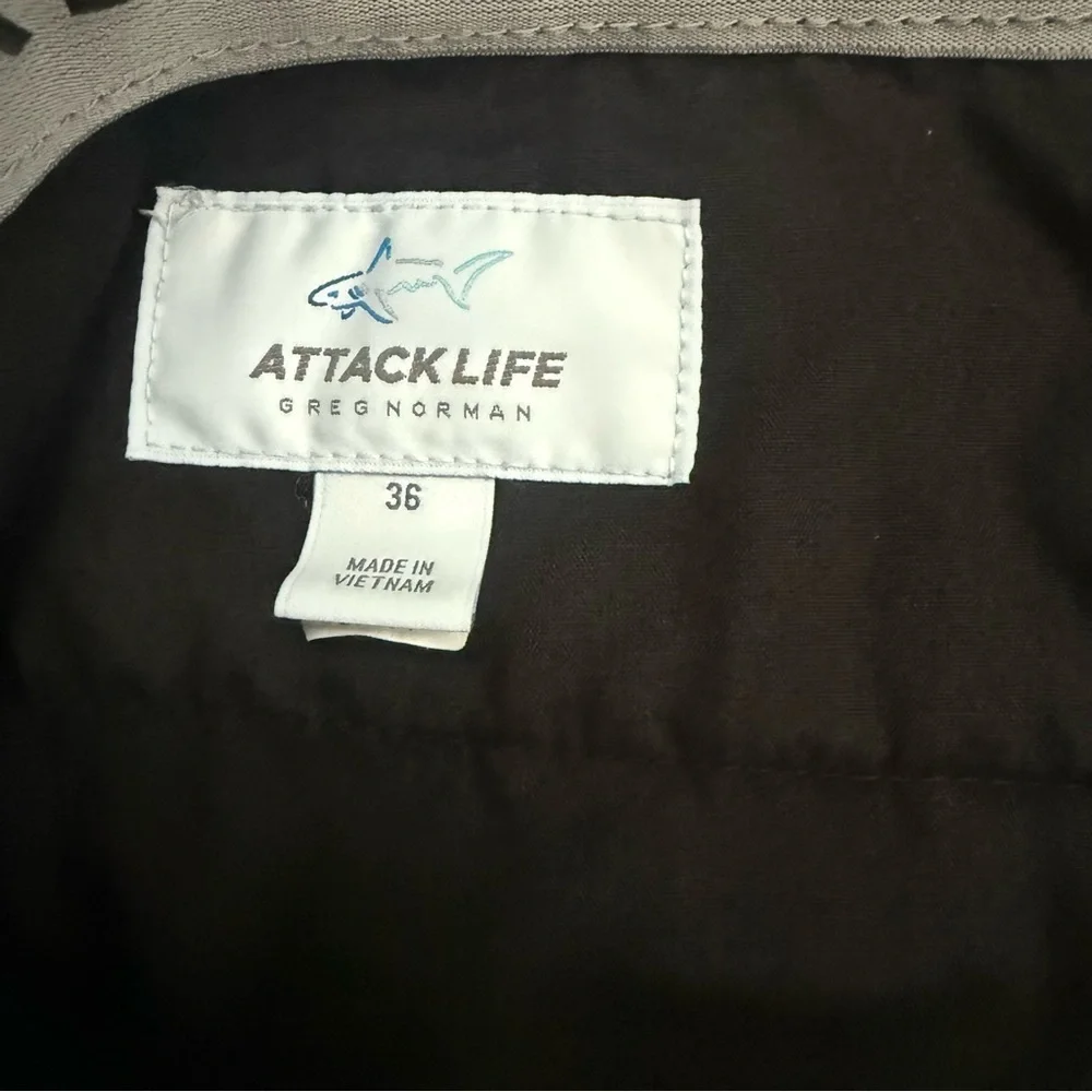 Attack Life by Greg Norman Blue Flat Front Shorts